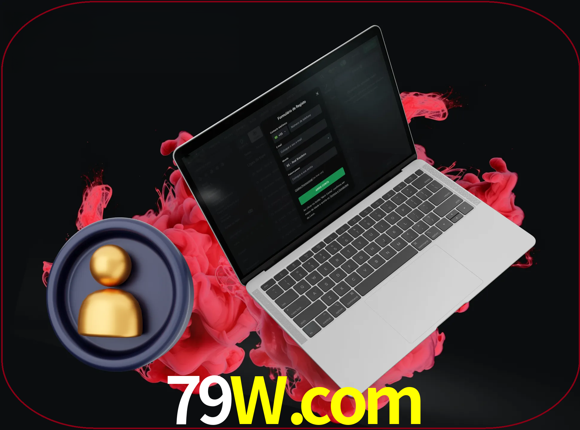 No cabeçalho do site 79w, clique no botão que o levará a um formulário especial onde terá de introduzir as suas informações actuais.