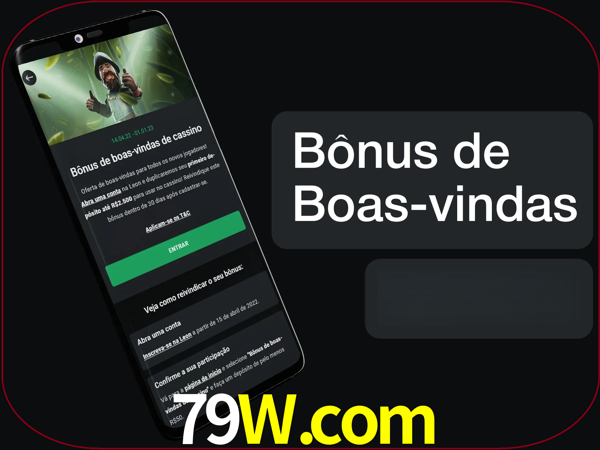 Não se esqueça de usar o bônus de boas-vindas.